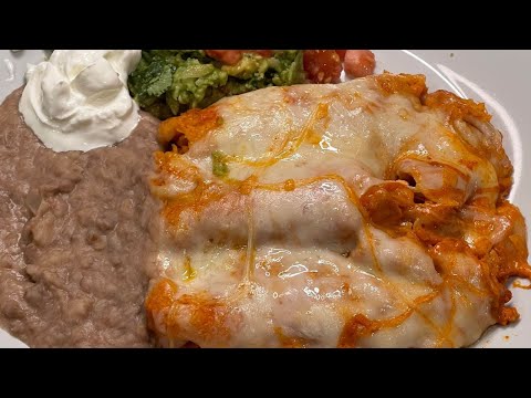 Cómo Hacer Enchiladas Rojas Al Horno Rellenas De Pollo ¡Deliciosa Receta muy fácil paso a paso