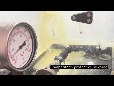 Webbing Products Powerite Protective Sleeving Pin Hole Test