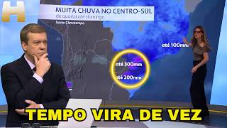 🌬️ PERIGO: Frente fria avança com ventania forte e chuvas intensas | Previsão do Tempo Jornal Hoje