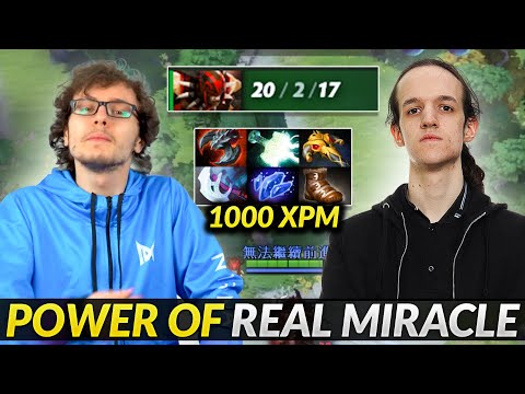 Miracle- show his Power against NEW Team Secret's Carry Crystallis