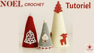 Vos décorations nordiques au crochet 🎄 – Sapins cônes faciles (tutoriel complet)