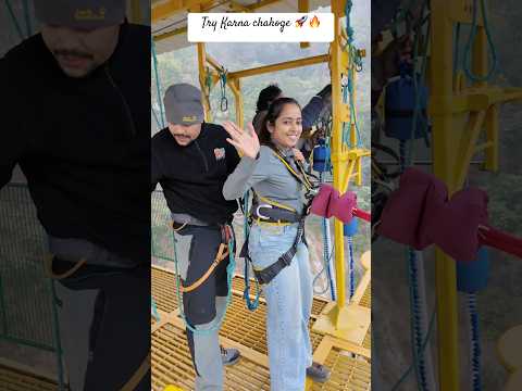 Jumpin Heights Rishikesh #bungee #bungeejumping #jumping #adventure #trending #viral #bungy #shorts