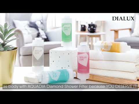 DiaLux AQUADIA Diamond Shower Filter & Head video