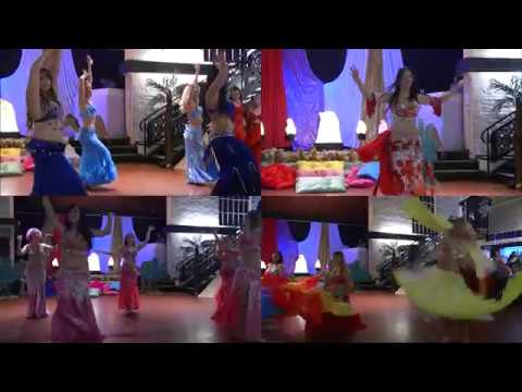 Eastern Roses Professional Belly Dance Troupe  performing at Shimmy-Licious Show