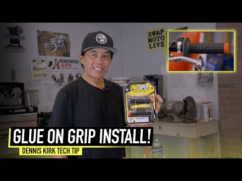 Secrets to Properly Glue On Motorcycle Grips! | Dennis Kirk Tech Tip