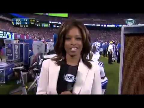 Pam Oliver, Fox NFL Sideline Reporter, Gets Hit In The Face With Football From Chandler