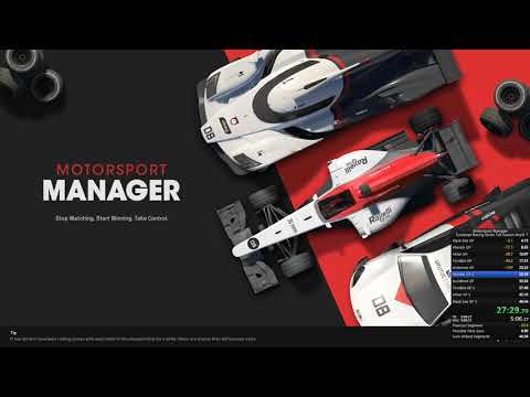 Motorsport Manager Speedrun - European Racing Series Any% 45:17.10 (World Record)