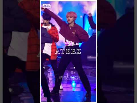 Most Popular 4th Gen Boy Groups | Top 5 | #shorts #kpop #ateez