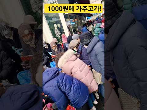 전부 1000원에 가주고가! 난리가 났다! 엄청나다! #할인 #시장 #세일 #악세사리 #의류 #폭락
