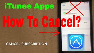 ✅  How To Cancel iTunes App Subscription on iPhone and iPad Tutorial 🔴