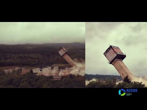 Důl Měděnec - Odstřel věže