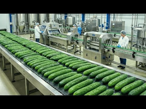 How Pickled Cucumbers Are Made | From Farm to Supermarket | Food Factory Process #FactoryDocumentary