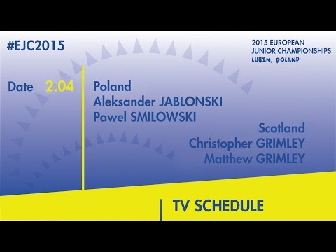 A.Jablonski/P.Smilowski(POL) VS. C.Grimley/M.Grimley(SCO) #EJC2015 Lubin, Poland