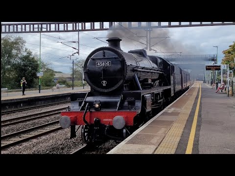 LMS Jubilee 45690 Leander passing Rugeley Trent Valley