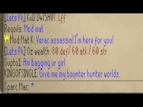 Runescape 2007 - A Wild Mod Mat K Appears! [Verac Assassin Adventures]