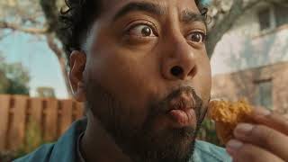  Family Eating KFC Chickens in the Backyard