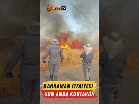 Alevlerin Arasındaki Minik Canı Böyle Kurtardı!