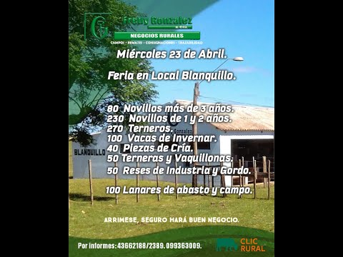 23/4/2025 Blanquillo - Durazno - Especial de Machos - Fredy González y Cía Ltda - Diego Prego