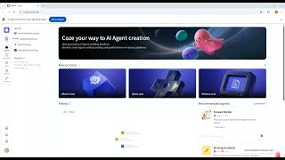 Coze Quickstart - Build your first AI agent