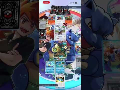 Pokémon TCG Pocket battling the Incineroar EX deck - solo step up advanced battle guide