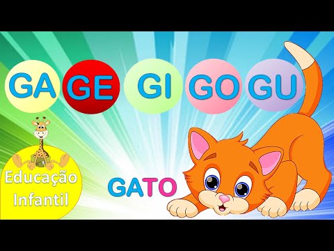 SÍLABAS GA GE GI GO GU - FAMÍLIA DO G - Educação Infantil -apoio escolar