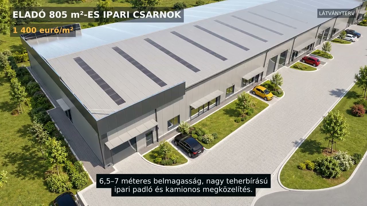 Eladó csarnok, Nagytarcsa 
