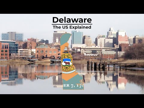 What are the main land features of Delaware?