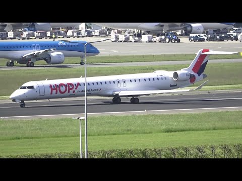 AIR FRANCE HOP Bombardier CRJ-1000 Take Off At Schiphol
