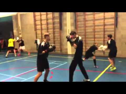 UNA C1 boksen teambuilding zaterdag 10-1-2015
