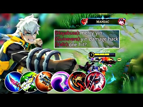 YIN MANIAC GAMEPLAY INSANE DAMAGE - MOBILE LEGENDS