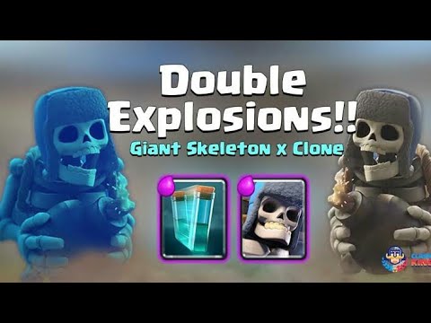 Giant Skeleton Clone Deck 100% Win Rate IN Clash Royale