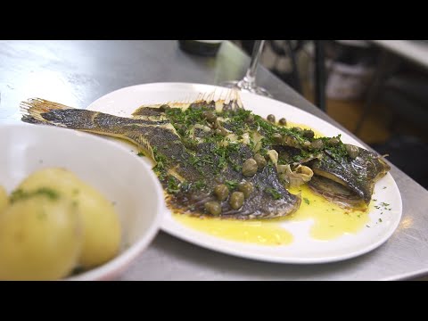 ROASTED FLOUNDER with lemon & caper butter
