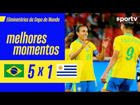 Gols e lances de Brasil x Uruguai
