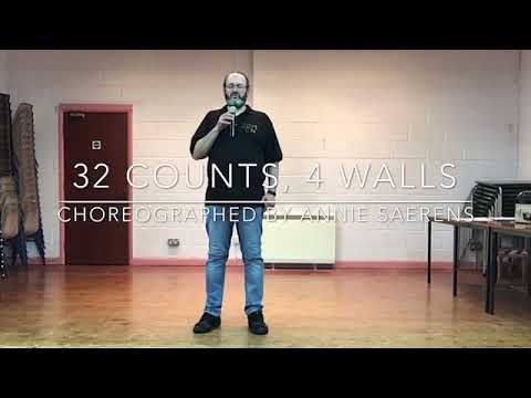 ABSOLUTE BEGINNER LINE DANCE LESSON 36 - Bye Bye Baby - Part 2 - Music with verbal instruction