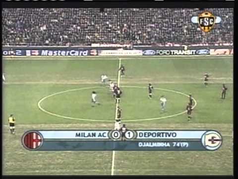 2001 March 13 AC Milan Italy 1 Deportivo La Coruna Spain 1 Champions League