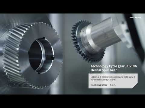 DMG MORI NTX 2500でのテクノロジーサイクルを使用したギヤワークの全加工