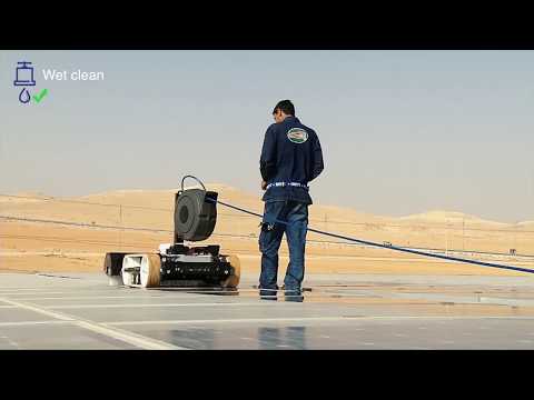 Wüsteneinsatz für hyCLEANER® black SOLAR – Solarflächenreinigung
