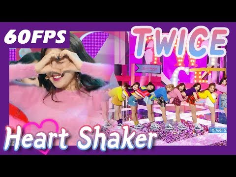 60FPS 1080P | TWICE - Heart Shaker, 트와이스 - 하트 셰이커 Show Music Core 20171216