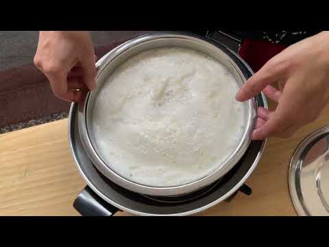 Faça flores de tofu com leite de soja!