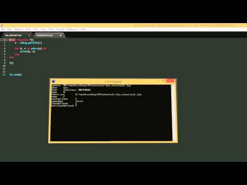 Lua Tutorial 21 The Debug Library
