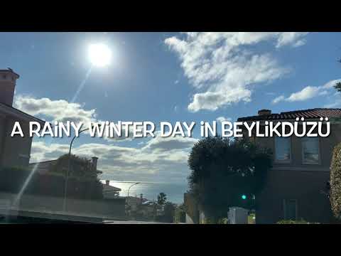 A rainy winter day in Beylikdüzü | Istanbul city tour | Car tour | Road trip | Exploring Turkey
