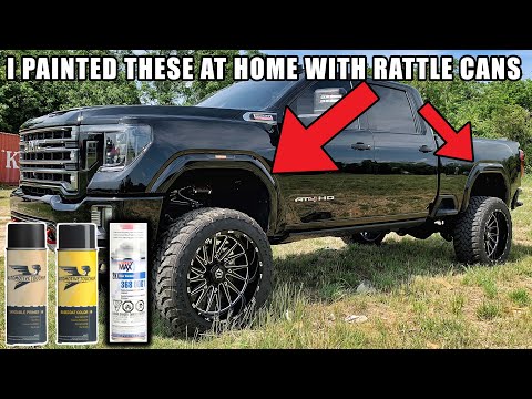 HOW TO PAINT YOUR DURAMAX FENDER FLARES AT HOME + *BoostAutoParts Fender Lights*