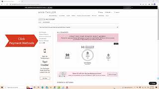 How to Add a Payment Method on Your  Ann Taylor Account