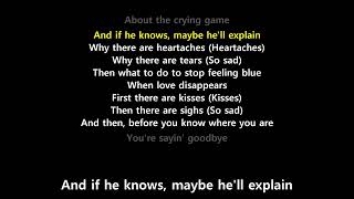 The Crying Game (Lyrics) - Boy George