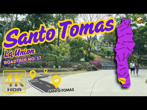 SANTO TOMAS La Union Road Trip No. 17 | Ilocos Region, Philippines | Driving Tour | 4K