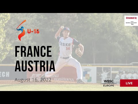 19 U-18 Baseball European Championship - France VS Austria
