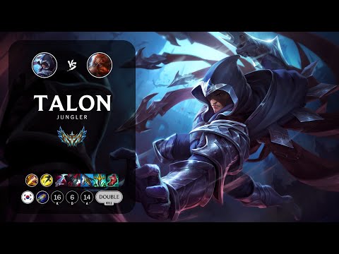 Talon Jungle vs Gragas - KR Challenger Patch 13.6