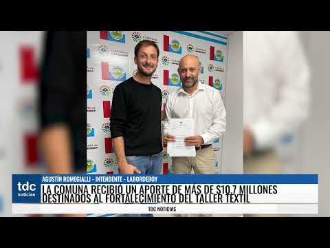 LABORDEBOY | LA COMUNA RECIBIÓ UN APORTE DE MÁS DE $10.7 MILLONES PARA EL TALLER TEXTIL