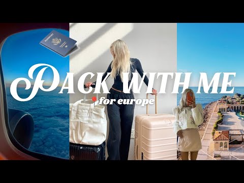 THE ULTIMATE PACK WITH ME: packing for a month in europe, travel tips, beis luggage review