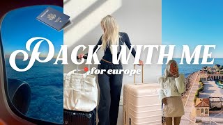 THE ULTIMATE PACK WITH ME: packing for a month in europe, travel tips, beis luggage review